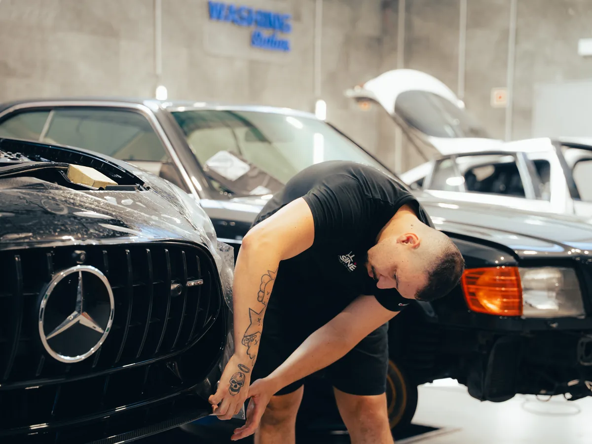 Paint protection film studio setup